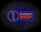 Barber Shop Blauw Neon Sign - Licht reclame _