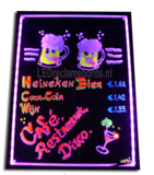 2 stuks : LED schrijfbord 60cm*80cm | 90 functies_