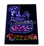 2 stuks : LED schrijfbord 60cm*80cm | 90 functies_