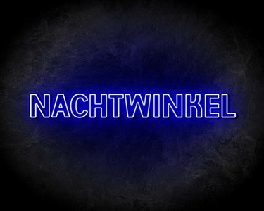 NACHTWINKEL neon sign - LED neon reclame bord neon letters verlichting