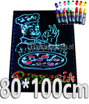 LED schrijfbord 80cm*100cm | 90 functies