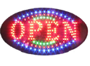 LED bord ' OPEN' round