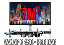1 dag huren 7m² LEDscherm - Mobiel LED scherm 7m2 verhuur - huur uw LED scherm
