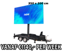 Mobiel LED scherm 7m2 - Verhuur 1 week