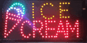 LED bord ' ICE CREAM '