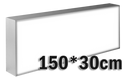 LED lichtbak 150x30cm