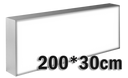 LED lichtbak 200x30cm