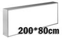 LED lichtbak 200x80cm