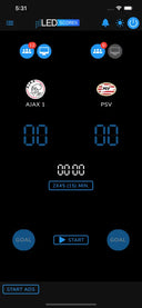 LED scorebord 320 x 90 cm - SMD P6 / Digitaal LED score scherm voor voetbal, hockey etc